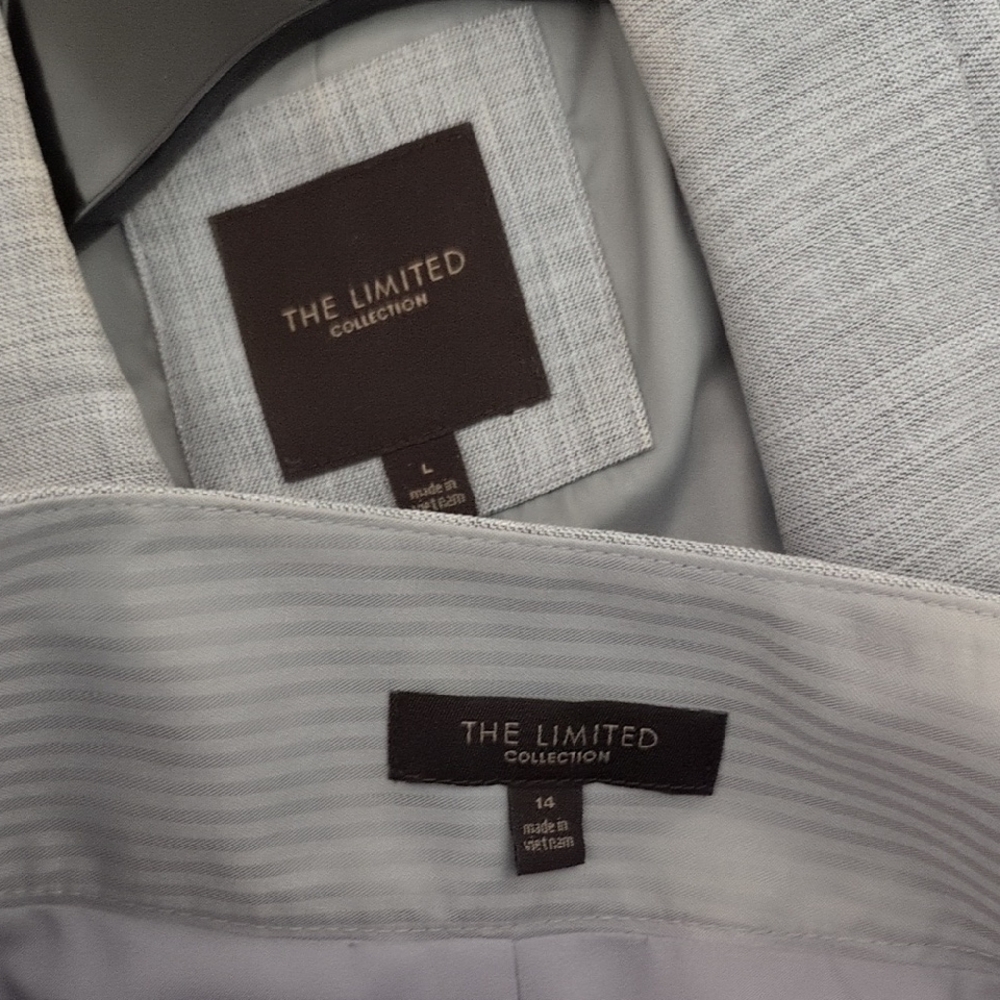 The Limited Elegant Gray Blazer and Skirt Set - Picture 2 of 12